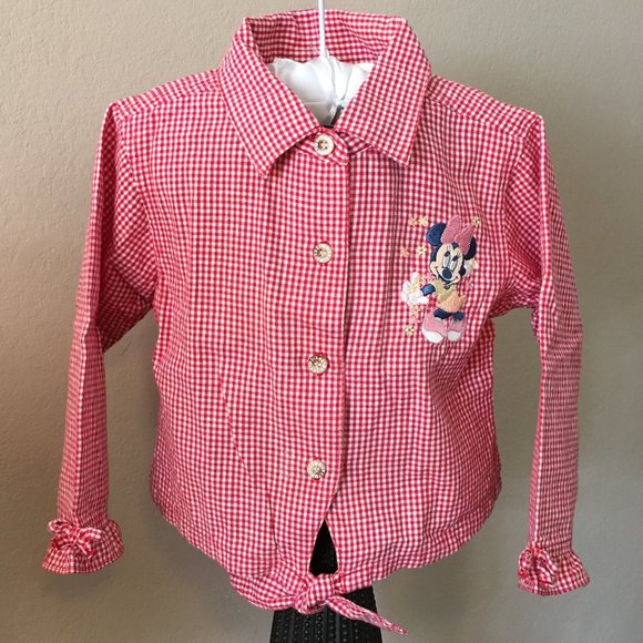 DISNEY Red Gingham "Minnie Mouse" Shirt   18-24M - Picture 2 of 12